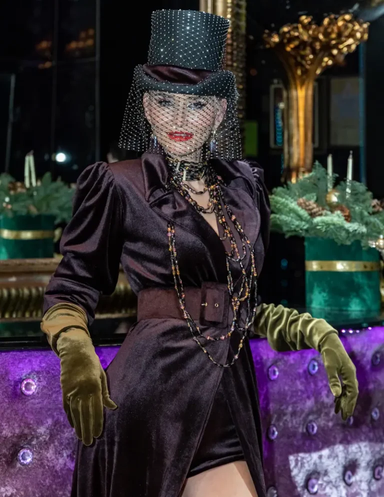 Top model Irina Trifonova in a luxurious velvet dress from the collection of Designer IVATORI. — L'AMOUR Magazine | The February Fashion Edition | Vol.2 | 2025